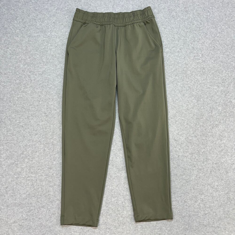 Columbia Pants WMNS S Olive Green Pull On Ankle Mid Rise Side Pockets Stretchy